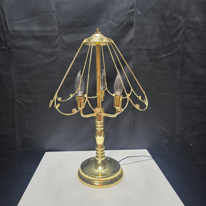Unique Touch Table Lamp 3 Light Settings Candelabra 13"Dx22"