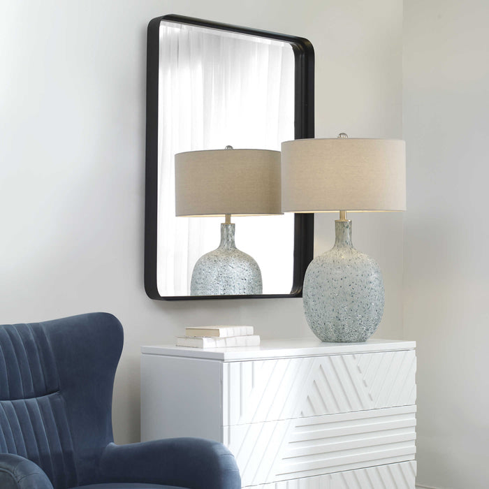 Uttermost 09573 Croften 30.25" Vanity Mirror | Black