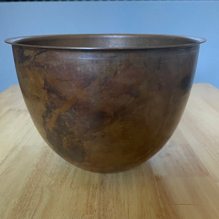 Vintage 4.5 Quart Copper Bowl Insert for Mixer. 8.75"x 6.5"