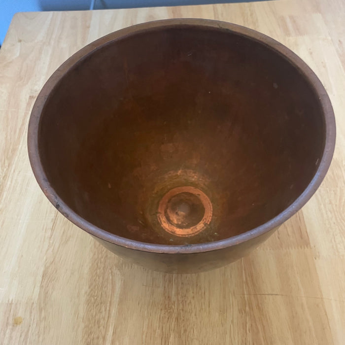 Vintage 4.5 Quart Copper Bowl Insert for Mixer. 8.75"x 6.5"