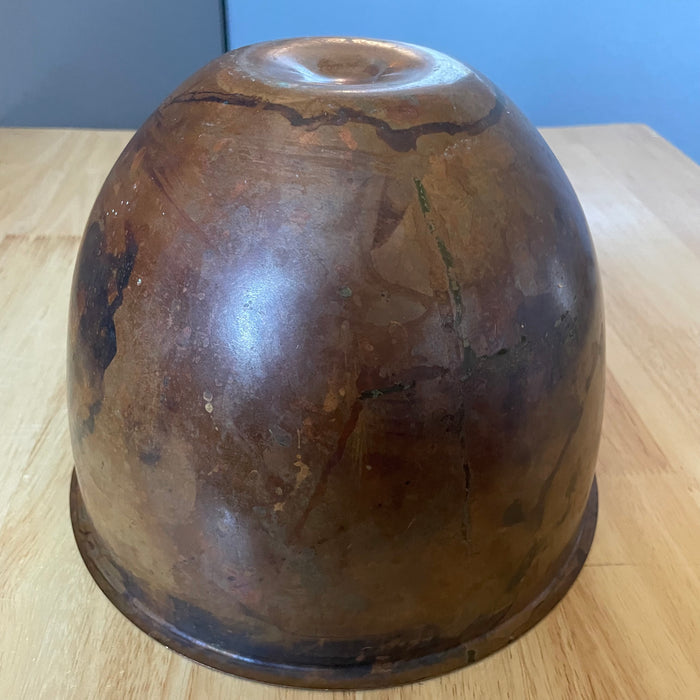Vintage 4.5 Quart Copper Bowl Insert for Mixer. 8.75"x 6.5"