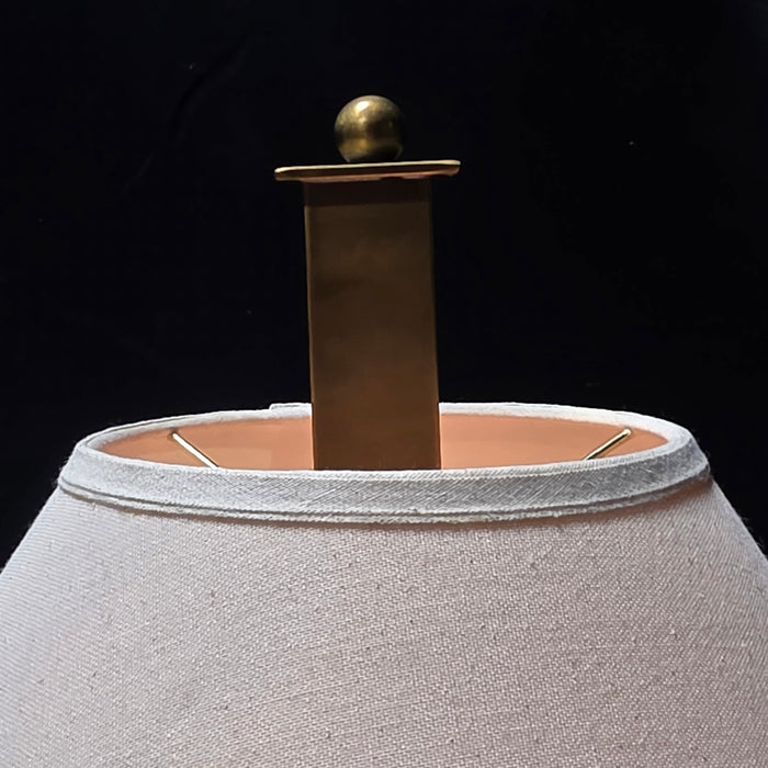 Vintage Brass Lamp 10"x10"x33"
