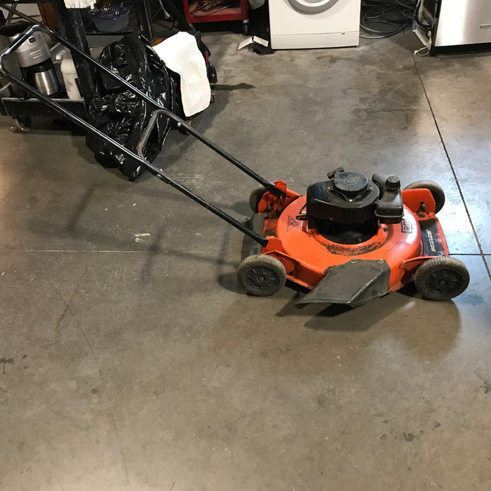 Vintage Ground Force 20" Orange 2 Stroke Lawnmower (As Is)