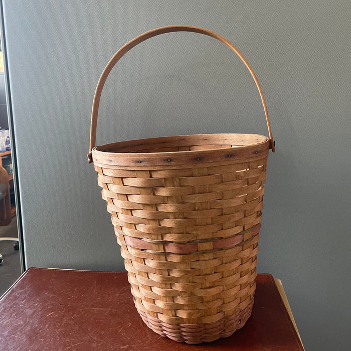 Vintage Longaberger Woven, Signed by Artist. 1991"Holiday Hostess Tree Trimming Basket