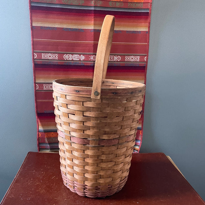 Vintage Longaberger Woven, Signed by Artist. 1991"Holiday Hostess Tree Trimming Basket
