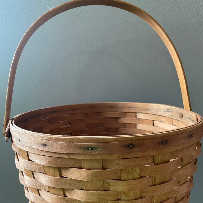 Vintage Longaberger Woven, Signed by Artist. 1991"Holiday Hostess Tree Trimming Basket