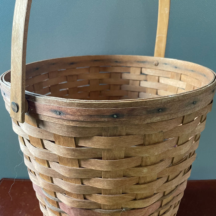 Vintage Longaberger Woven, Signed by Artist. 1991"Holiday Hostess Tree Trimming Basket