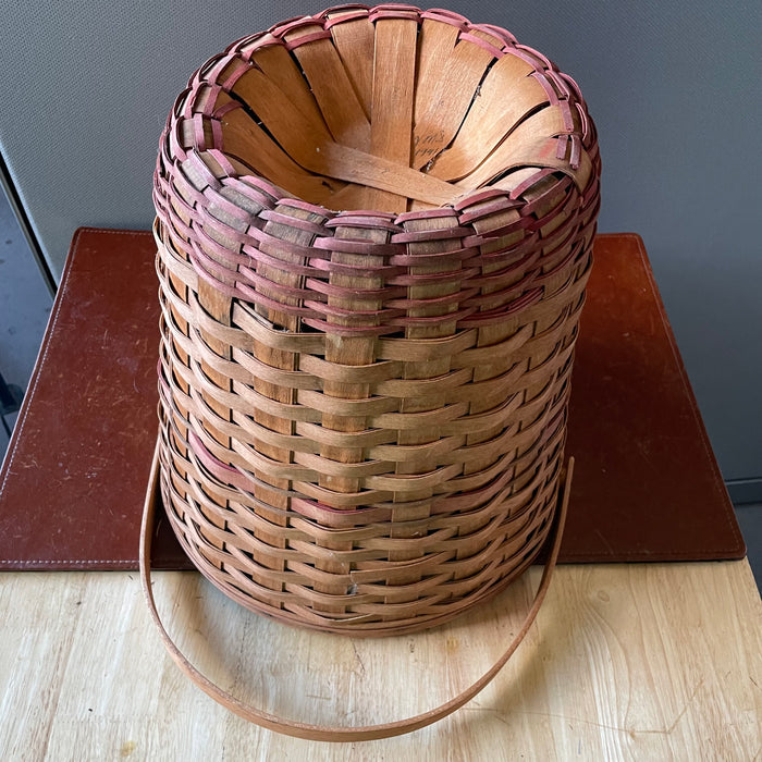 Vintage Longaberger Woven, Signed by Artist. 1991"Holiday Hostess Tree Trimming Basket