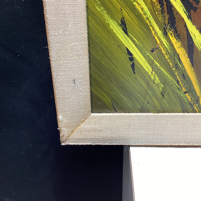 Vintage Stuart Signed Original Painting 34" x 36"