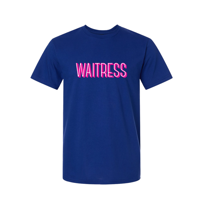 WAITRESS Logo Tee Blue