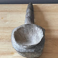 West African Antique Lobi Hand Carved Ceremonial Offering Bowl, 5"x 15"