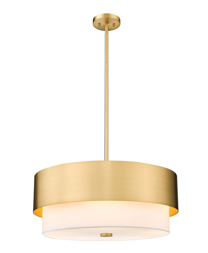 Z-Lite 495P24-MGLD Counterpoint 5-Light Drum Chandelier
