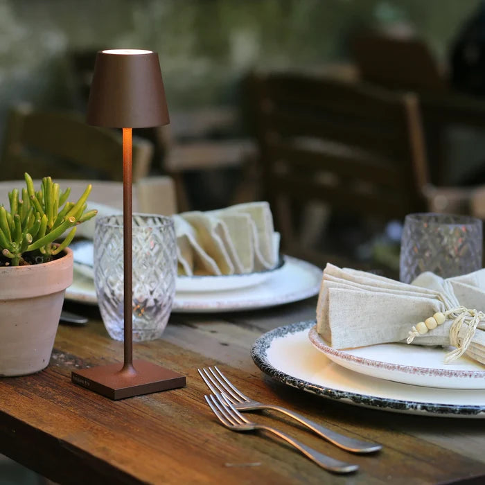 Zafferano LD0320R3 Poldina Pro Mini Table Lamp | Rust