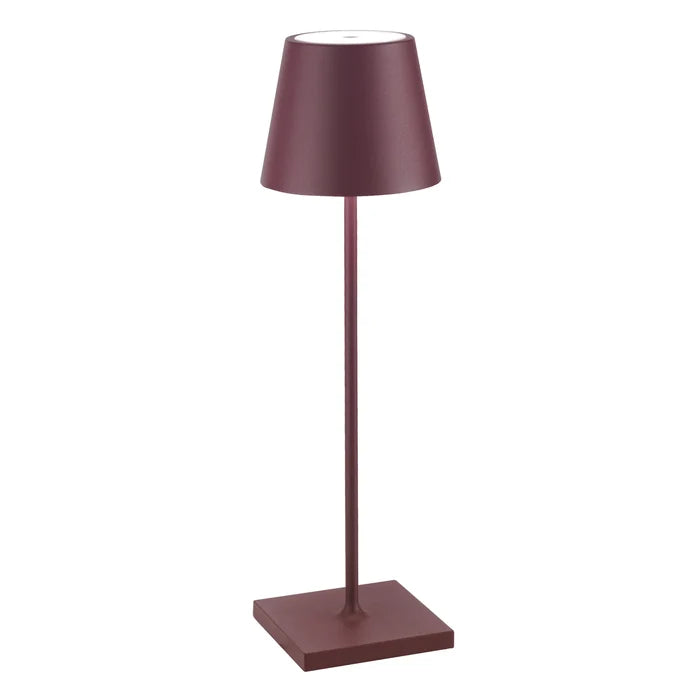 Zafferano LD0340X3 Poldina Pro Cordless Table Lamp | Bordeaux