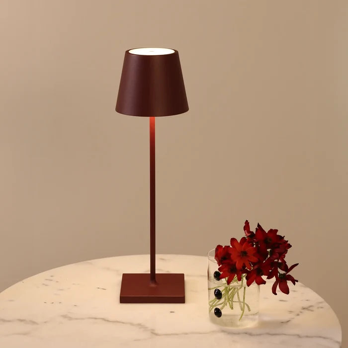 Zafferano LD0340X3 Poldina Pro Cordless Table Lamp | Bordeaux
